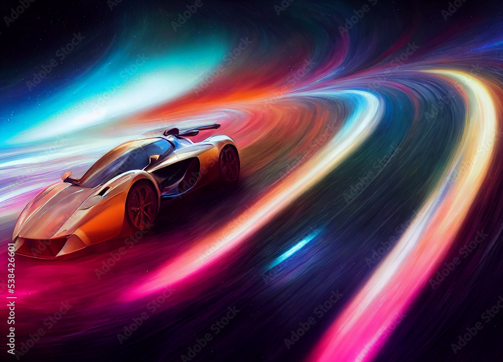 Obraz premium car in the space