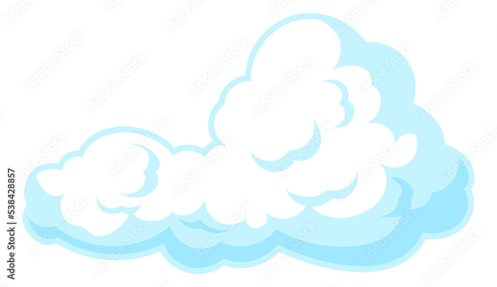 Cartoon cloud icon. Weather symbol. Sky element Cartoon cloud icon. Weather symbol. Sky element
