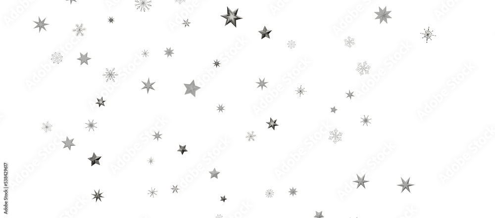 Christmas Card - Snowflakes Of Paper In Frame Christmas Card - Snowflakes Of Paper In Frame