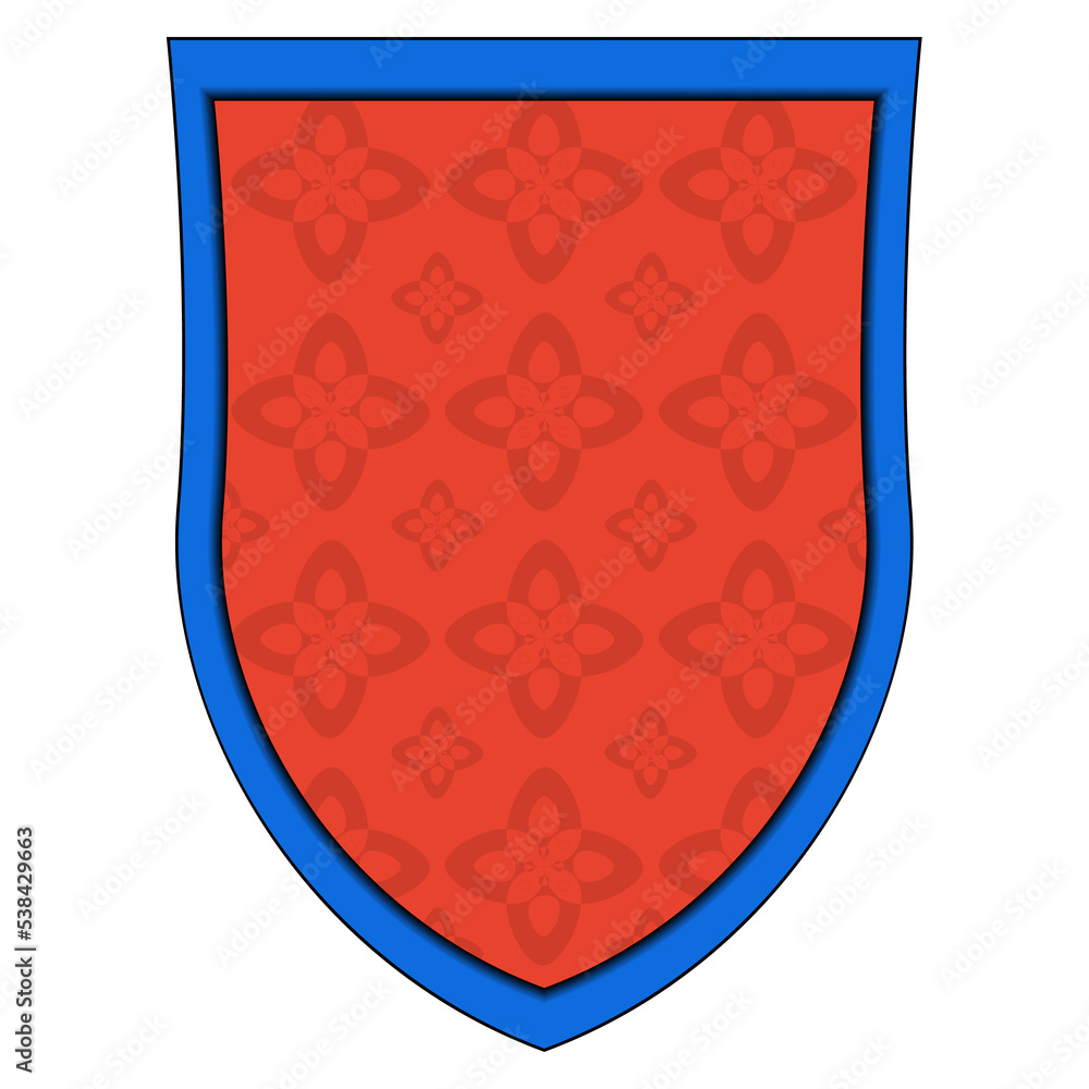 Heraldic shield in realistic style. Coat of arms. Classic royal emblem. Colorful PNG illustration. Heraldic shield in realistic style. Coat of arms. Classic royal emblem. Colorful PNG illustration.