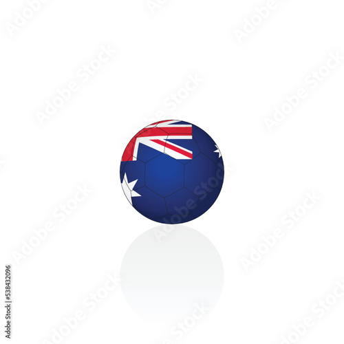 Australia national flag on soccer ball vector graphics Free Download Australia national flag on soccer ball vector graphics - GFXLoad