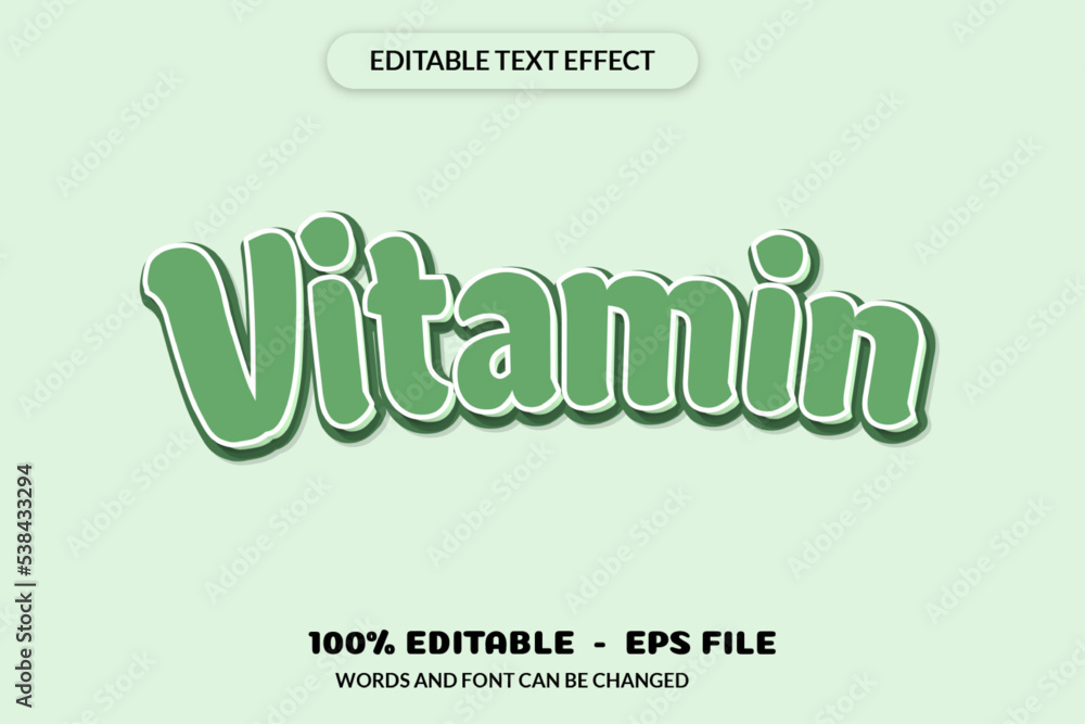 Editable text effect words and font can be changed Editable text effect words and font can be changed