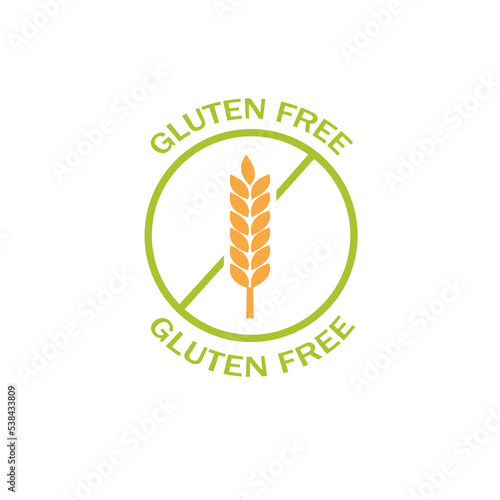 gluten free icon vector design
