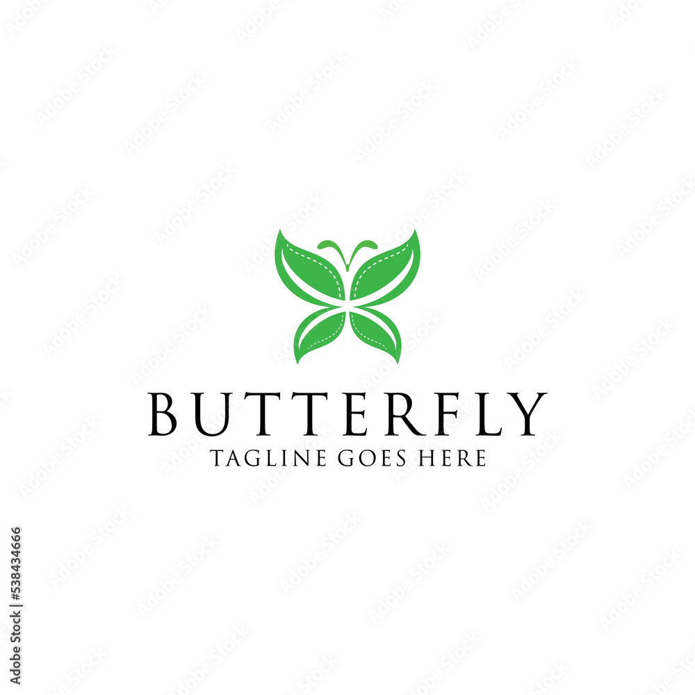 Luxury and elegant logo design butterfly icon Luxury and elegant logo design butterfly icon