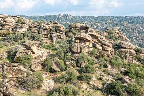 Mountainous landscape in Cine valley in Aydin province of Turkey