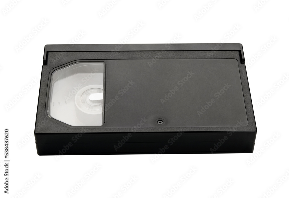 Video cassette, isolated on white background.