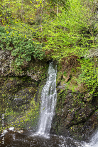 Bridal Veil Falls of the Raymondskill Falls in Delaware Water Gap National Recreation Area  Pennsylvania