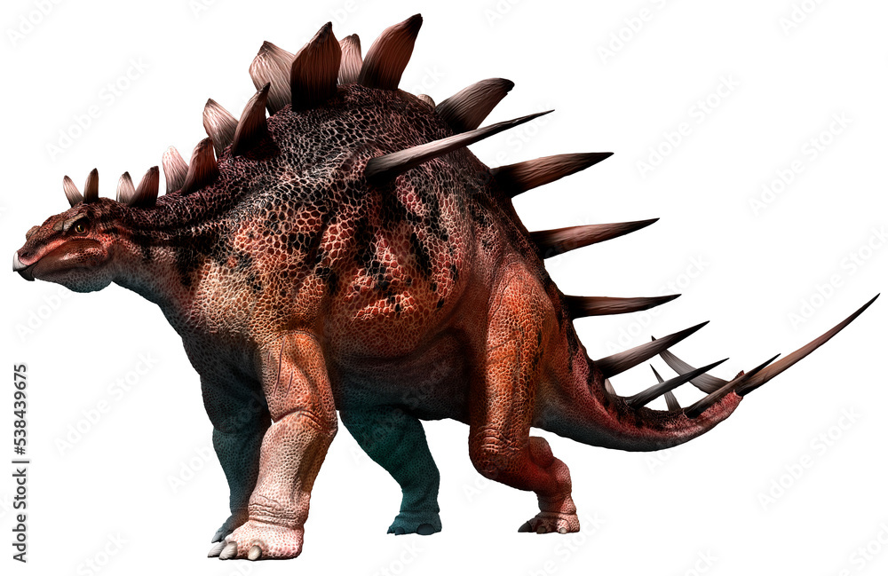kentrosaurus from the Jurassic era 3D illustration	
