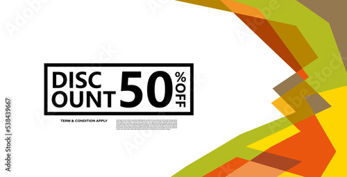 Colorful abstract geometric banner template. Giveaway, discount, cash back, gift card, and member card bonus design template.