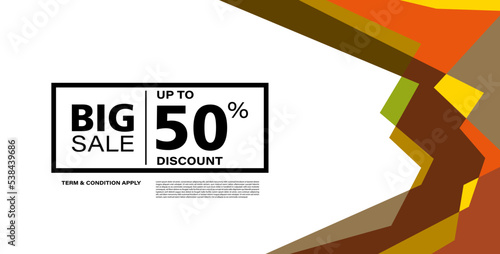Colorful abstract geometric banner template. Giveaway, discount, cash back, gift card, and member card bonus design template.