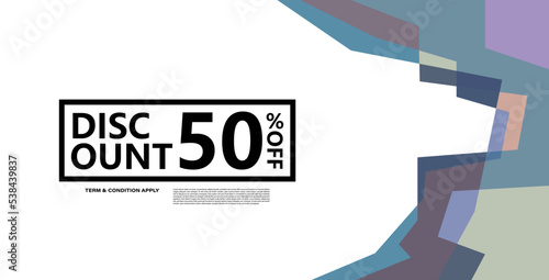 Colorful abstract geometric banner template. Giveaway, discount, cash back, gift card, and member card bonus design template.