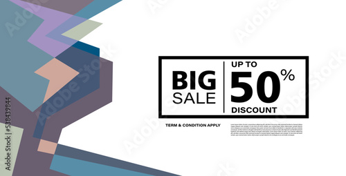 Colorful abstract geometric banner template. Giveaway, discount, cash back, gift card, and member card bonus design template.