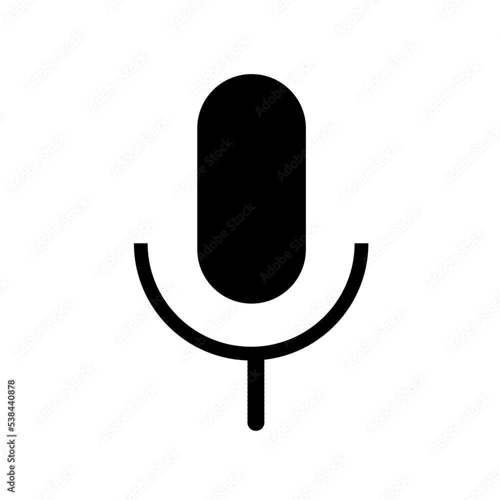 Microphone icon isolated on white background Microphone icon isolated on white background