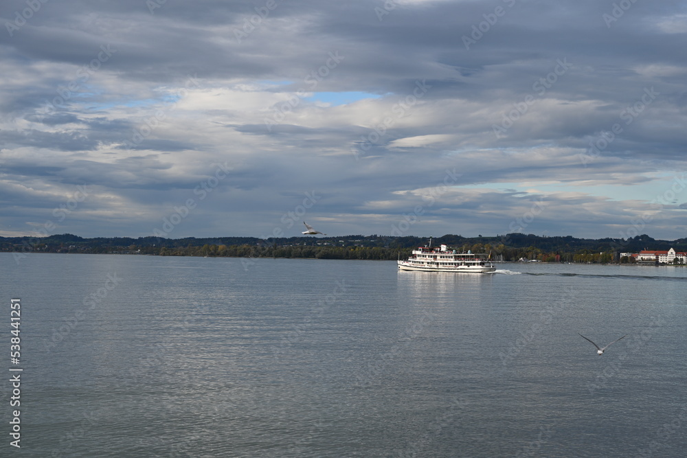 view of the lake Constance in Austria