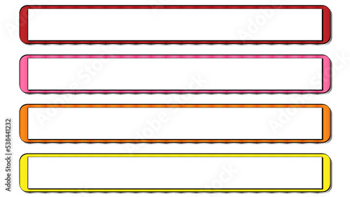 コミカルテロップベース暖色系