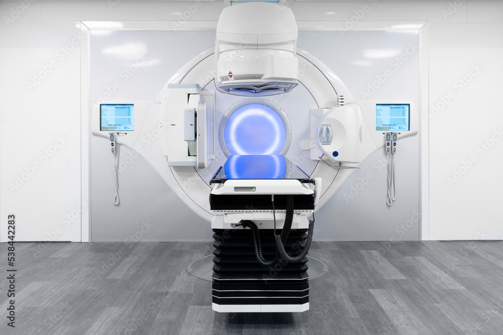 Cancer therapy, advanced medical linear accelerator in the therapeutic ...