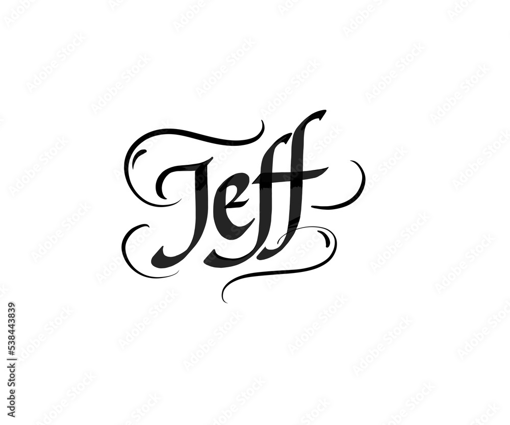 Obraz premium Jeff male name