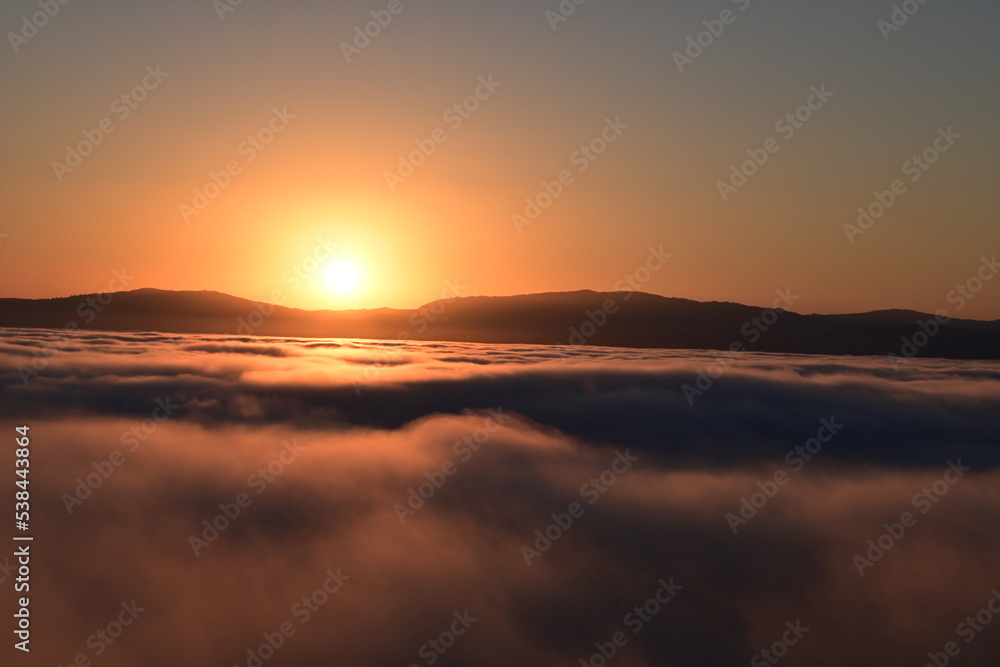 sunrise over the clouds sunrise over the clouds