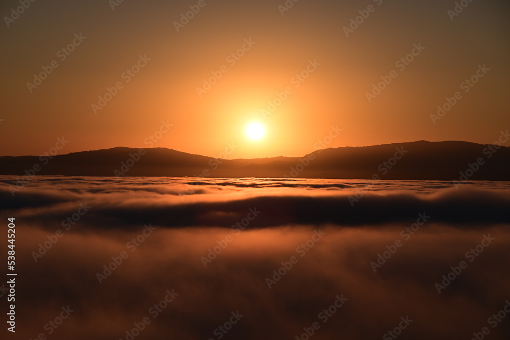 sunrise over the clouds sunrise over the clouds