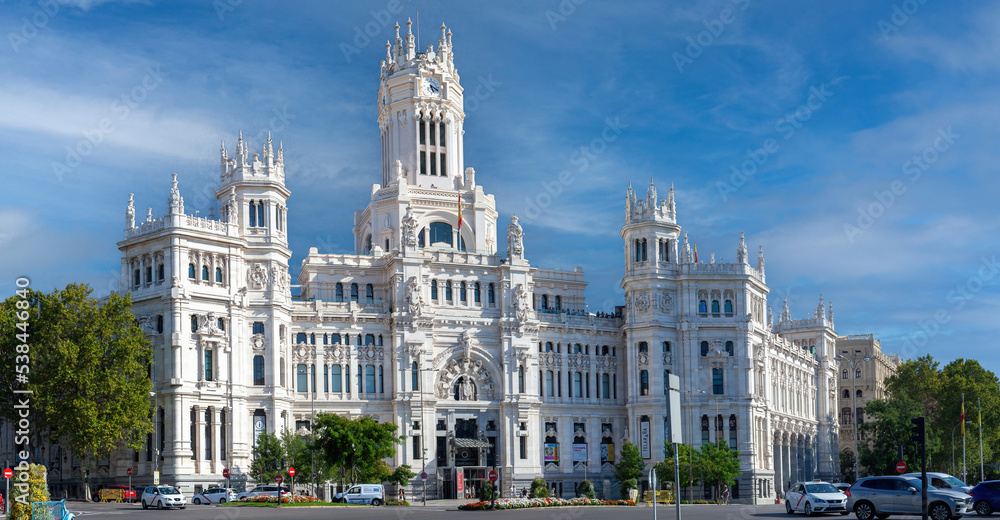 Palacio de Cibeles in Madrid. Palacio de Cibeles in Madrid.