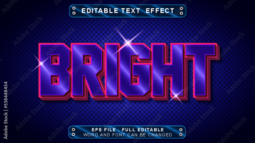 bright text style editable
