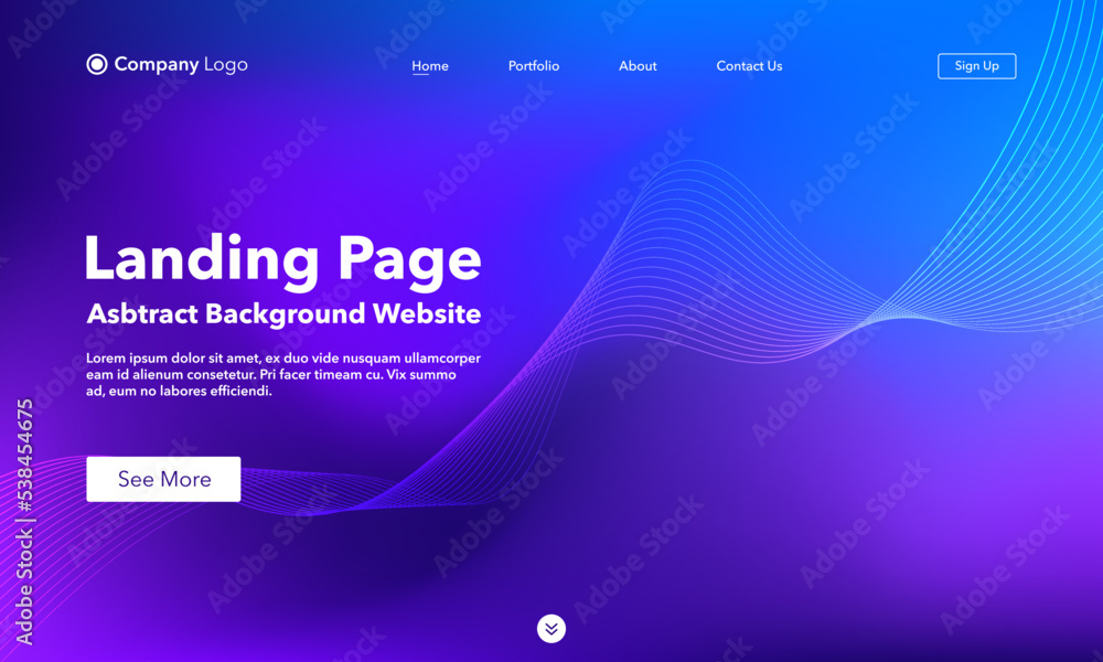 Landing Page. Abstract background website. Template for websites, or apps. Modern design. Abstract vector style Landing Page. Abstract background website. Template for websites, or apps. Modern design. Abstract vector style
