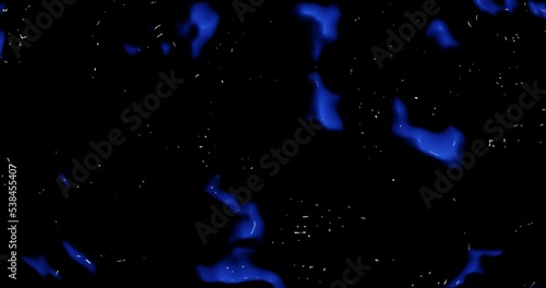 3d render with dark blue floating surface