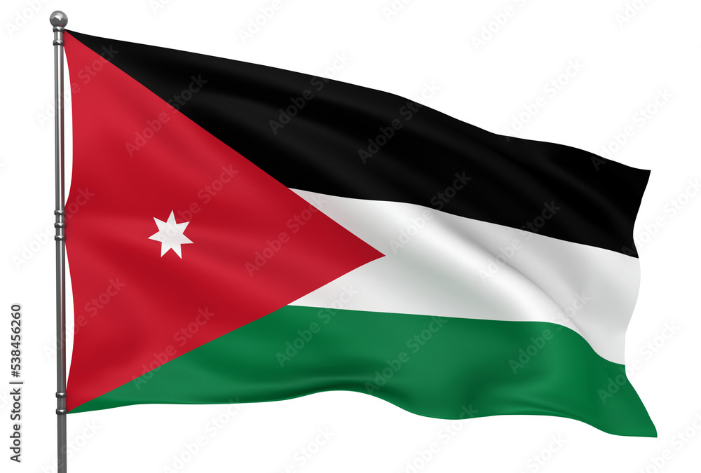 Jordanian flag Jordanian flag