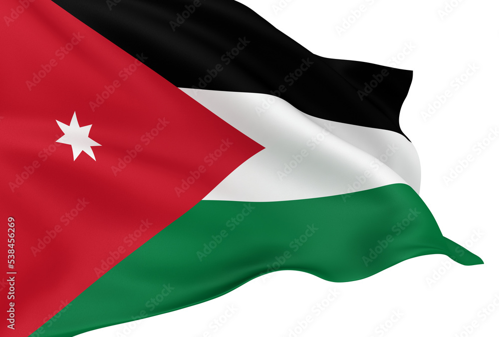 Jordanian flag Jordanian flag