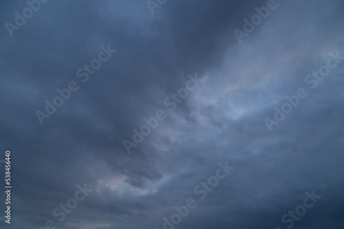 Background of the sky in stormy weather.Dark sky in bad weather.