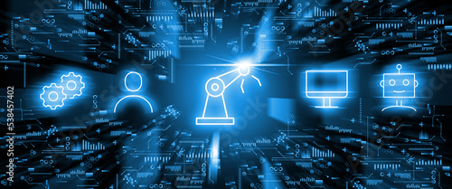 The concept of automatism and the work of artificial intelligence in the form of holographic icons