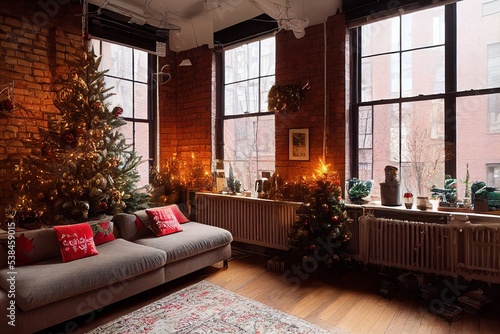 nyc apartment at christmas