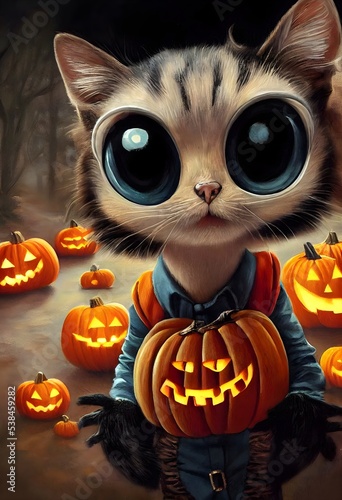 Cute Halloween Illustration