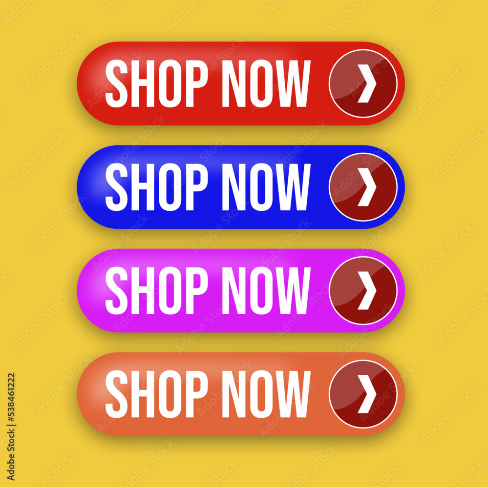 Shop now button shop icon set vector illustration ribbon. Perfect for use on banners, design set elements, design web assets and digital sales Shop now button shop icon set vector illustration ribbon. Perfect for use on banners, design set elements, design web assets and digital sales