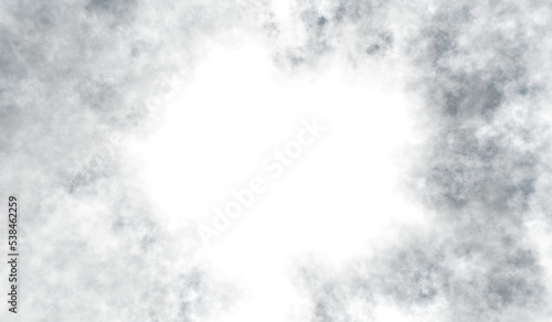 Tableau sur toile Flight through tunnel made of clouds.