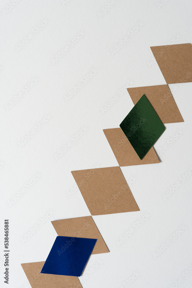 paper diamonds on blank paper paper diamonds on blank paper