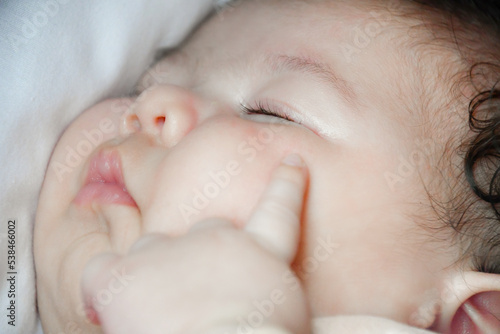 cute baby girl sleeping