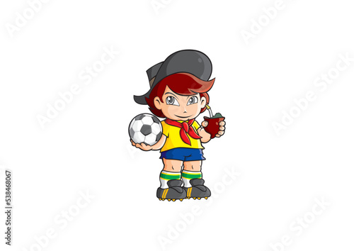 boy, brazil, soccer, gaucho, mate