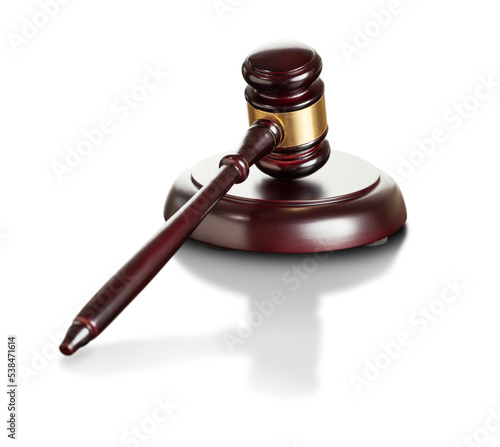Transparent PNG Lustrous Wooden Gavel and Sound Block. photo