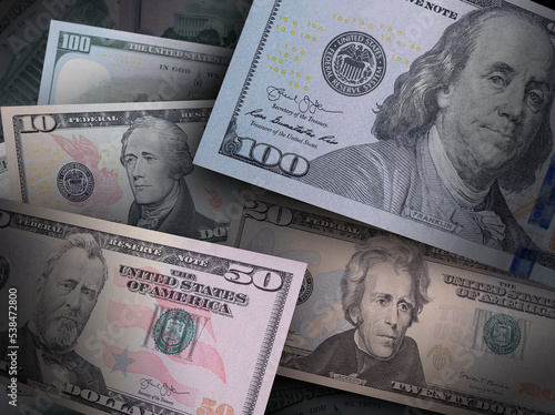 USD American money background