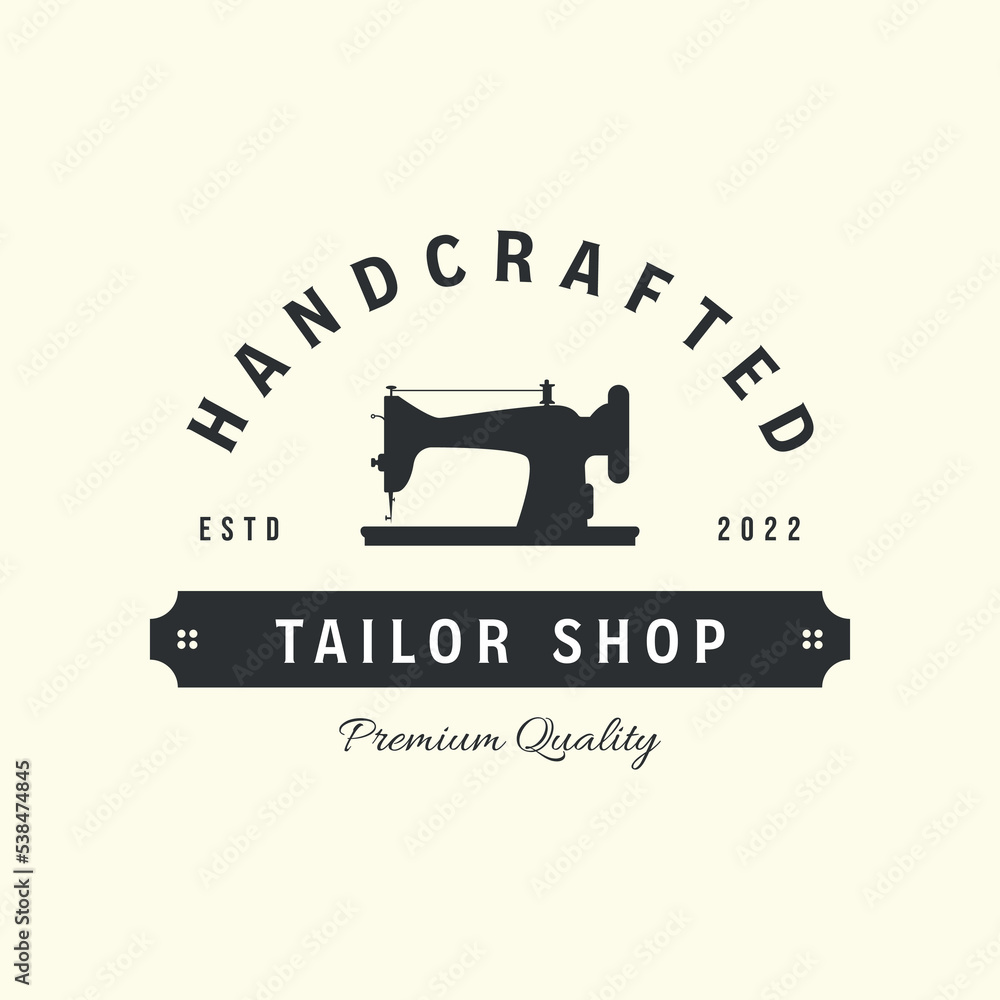 sewing machine vector style logo design icon template illustration ...