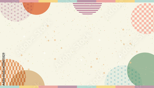 おしゃれで可愛い和風背景イラスト