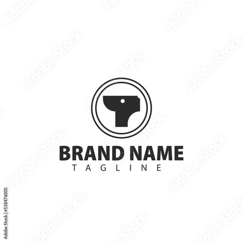 business logo design With dog head simple logo