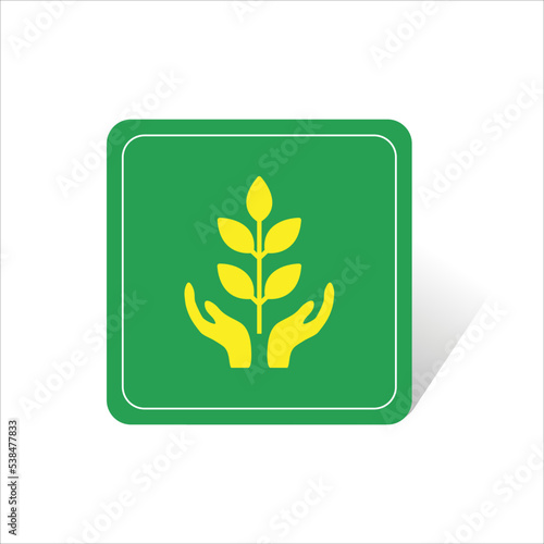 let's plant sign vector
