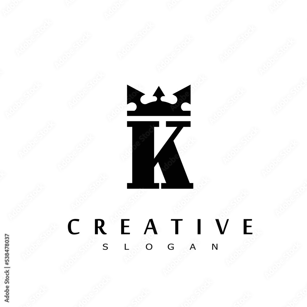 king logo design symbol royal