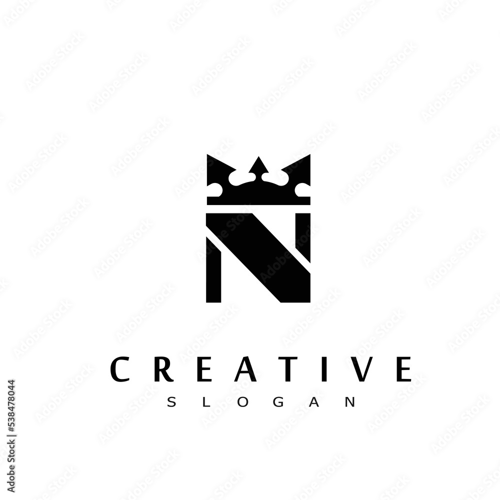 n logo desin royal symbol n logo desin royal symbol
