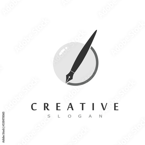pen logo design symbol art idea