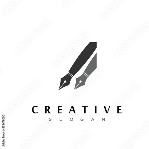 pen logo design symbol art idea