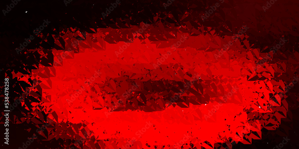 Dark Red vector template with triangle shapes. Dark Red vector template with triangle shapes.