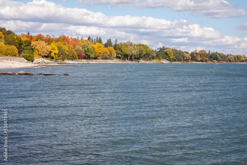 autumn landscape with lake. Toronto, Canada